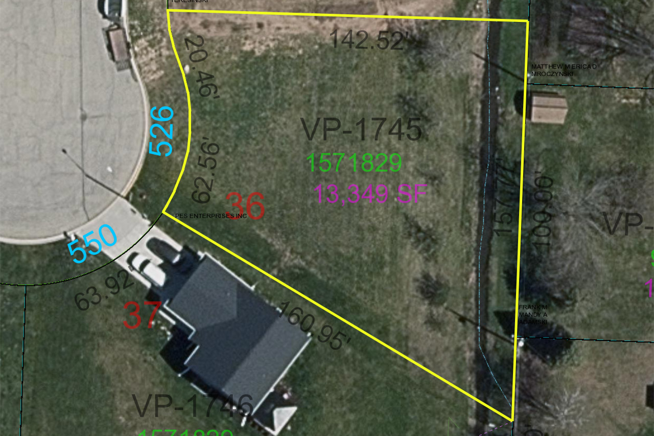 526 Rosemary Ct Lot #36 Aerial Map