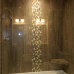 3424 Schubert Owner's Tiled Shower. Fiberglass Base with Tiled Walls.