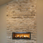 7714 Saint Andrews Stacked Stone Linear Fireplace