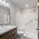 237 Park St Bathroom. Shower with Grab Bar.