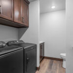 4673 Mill Rd Laundry + Half Bath. Formica "Silver Quartzite" Laminate Countertops.