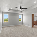 E1999 Hillside Owners Bedroom. Stepped Tray Ceiling.